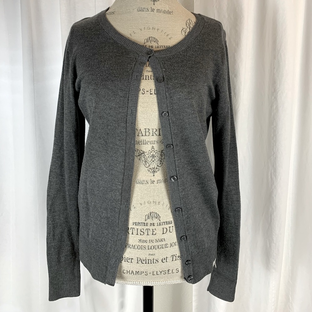 Gray cardigan